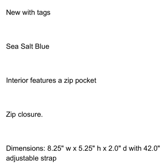 Vera Bradley Essential Mini Belt Bag Ultralight Sea Salt Blue - Picture 10 of 13